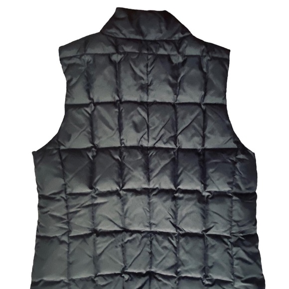 Women’s GAP Black Down Fill Puffer Quilted Vest Large - Picture 2 of 4